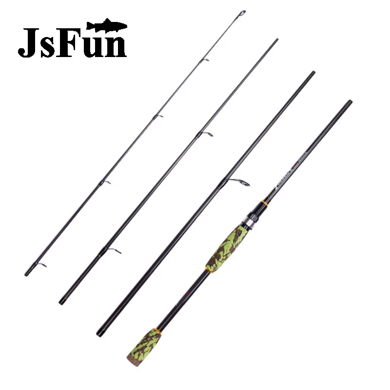 

JSFUN 2.1M/2.4M Spinning / Casting Rod 4 Section Telescopic Fishing Rod Carbon Ultralight Fishing Tackle Saltwater FG134