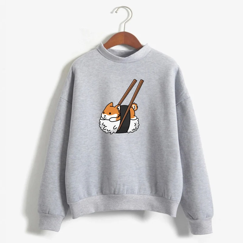  Women'S Hoodies Cartoon Dog Shiba Inu Sweatshirt Funny Graphic Hoodie Fashion Sudadera Mujer Moleto