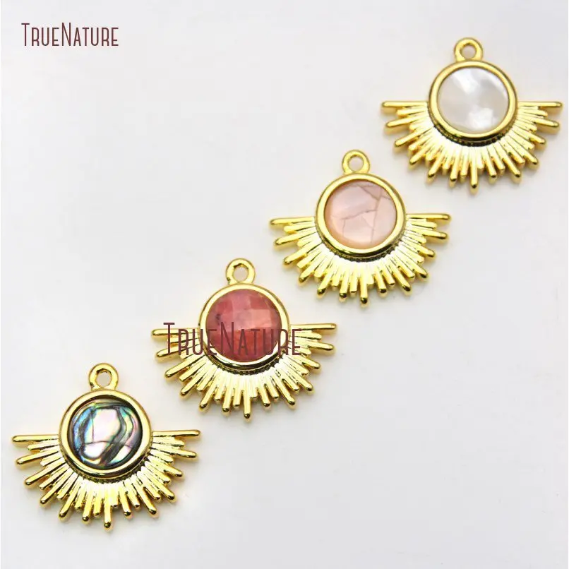 20181130-PM20074-Radial Round ShapeMixed ²ÄÖÊ Gold Pendant Sale_8
