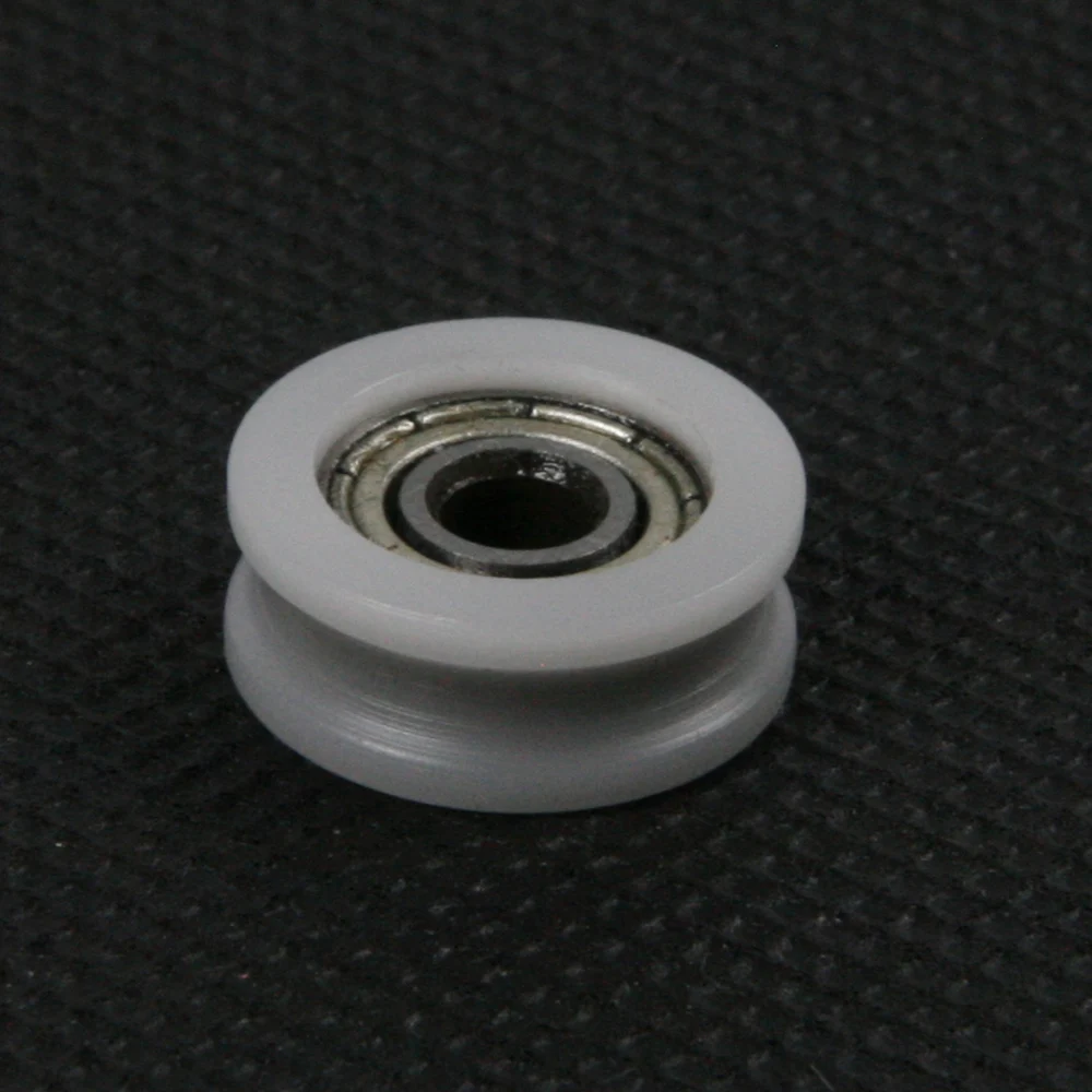 Fixmee 10pcs 15mm Round Groove Nylon Pulley Wheels Roller for 1mm rope