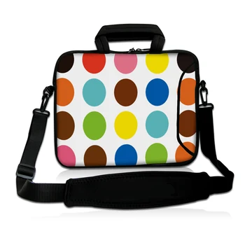 

Colorful Polka Dot Computer Messenger Pouch Tote Case 13.3" 14" 13" 11.6" 15.4" 15.6" Laptop Shoulder Bag For HP DELL SAMSUNG