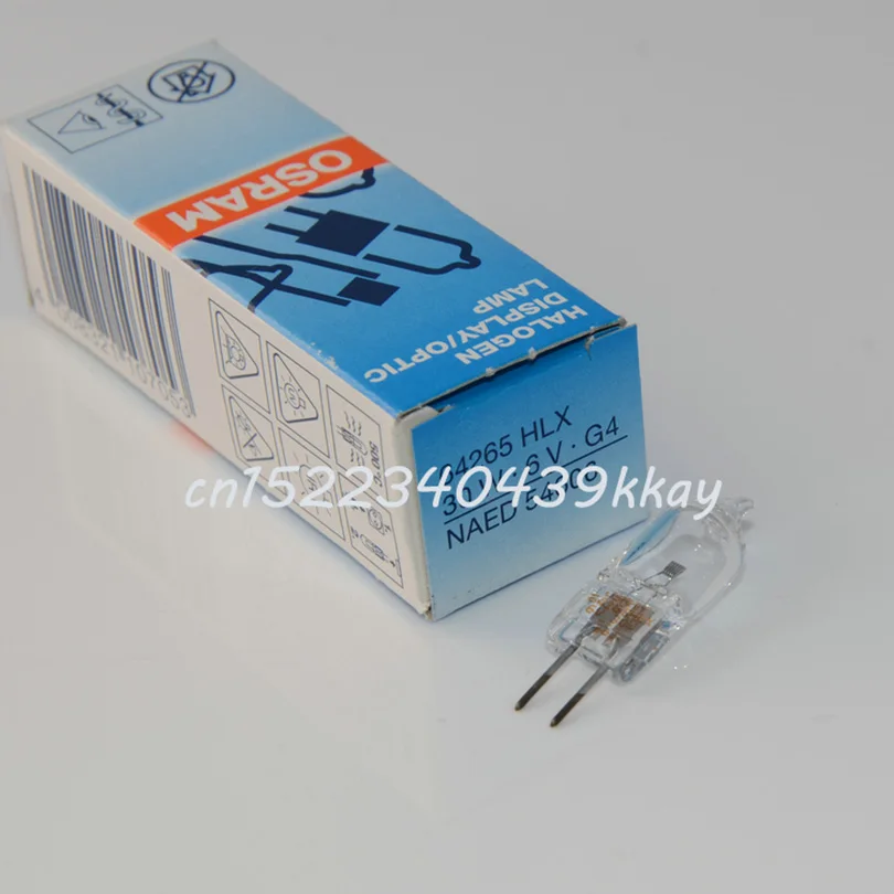 

2pcs Original OSRAM 64265 HLX 6V30W G4 microscope bulb NAED 54606 Halogen lamp