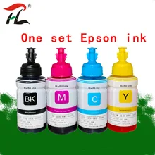 Compatible dye based refill ink kit for Epson printer L100 L110 L120 L132 L200 L210 L222 L300 L312 L355 L350 L362 L366 L550