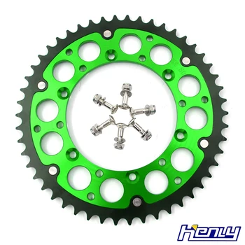 

48T High Quality Billet OEM Size Rear Wheel Sprocket For KAWASAKI KX 250F 450F 2006-2018 KLX450R 2007-2018 BLUE GREEN