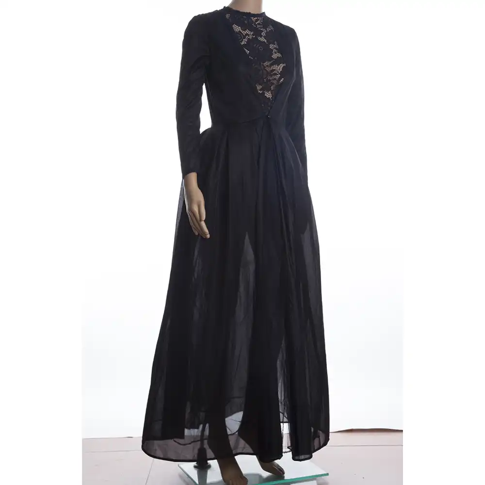 sexy 2pcs lace chiffon dress maxi dress long sleeve casual dress