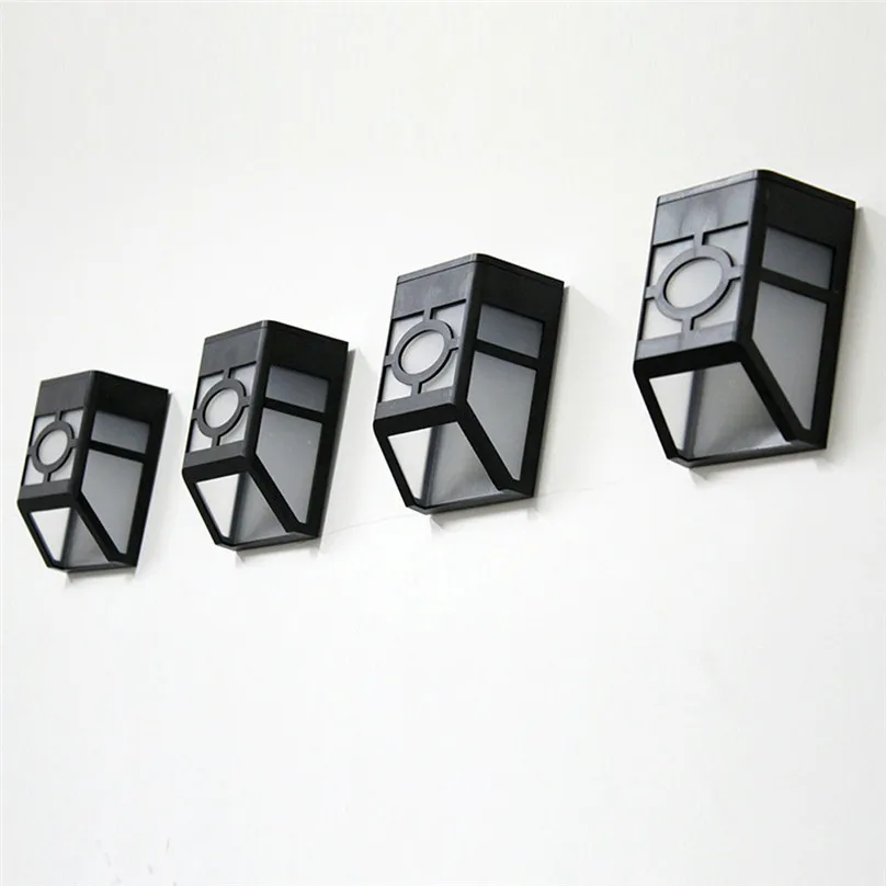  Solar 2 LED Creative Wall Lamps Outdoor Garden Wall Path Yard Landscape Light home decor 2019 NEW Wall Lamps #3f22 (6)
