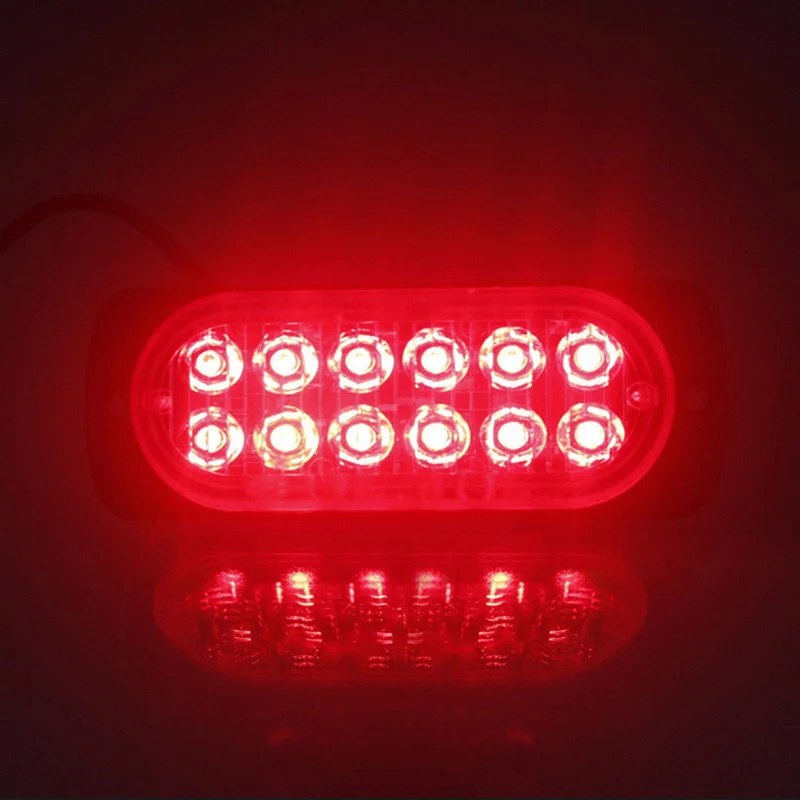 

12V-24V 36W Urgent Plastic Transparent Truck Working Light Warning Fog Working Lamp Lens Accessories Replacement