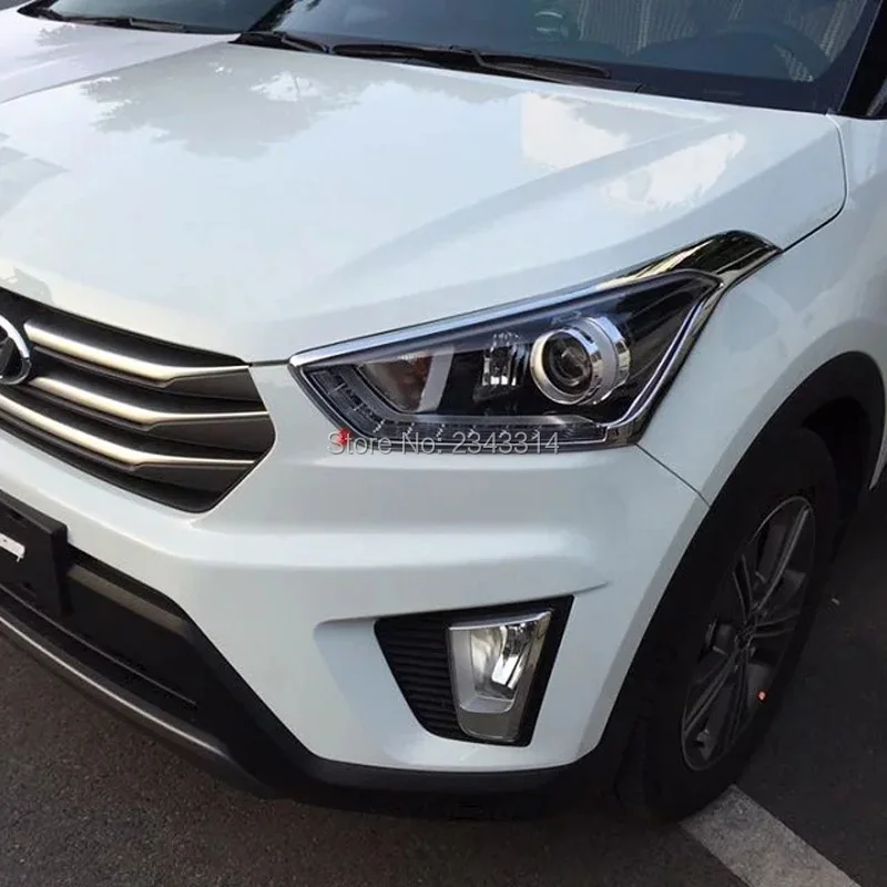 Для 2015 2016 2017 hyundai Creta IX25 ABS хромированный передний/задний налобный светильник