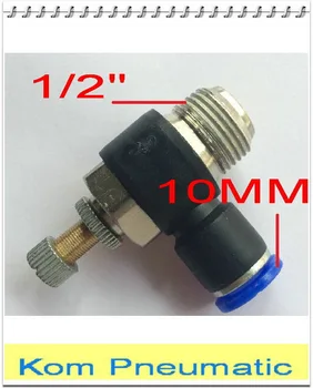 

100pcs/lot SL10-04 Pneumatic 10MM Tube Quick Push In 1/2" Air Fitting SL 10MM-1/2" Adjust Flow Controller Coupling Throttle