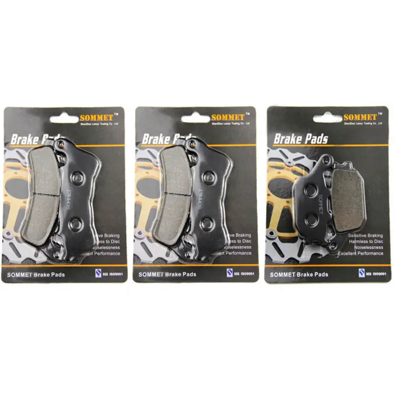 

SOMMET Motorcycle Front + Rear Brake Pads Disks for Honda CB600F Hornet (07-13) FA7/FA8/FA9/FAA (ABS) CB 600 LT388-388-174