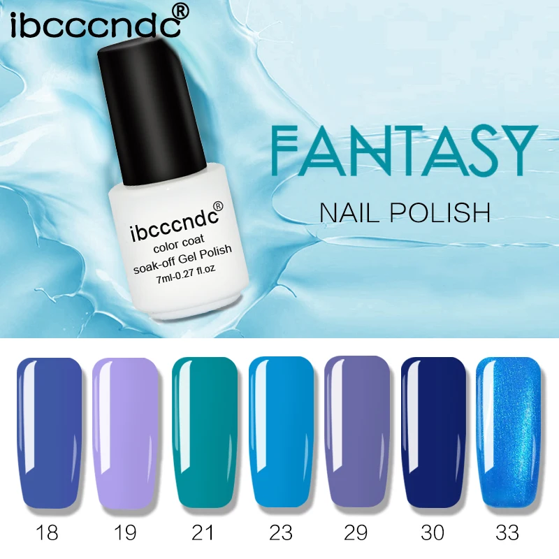 7pcs/set 7ml Gel Nail Polish UV LED Nail Polish Lacquer Need Base Top