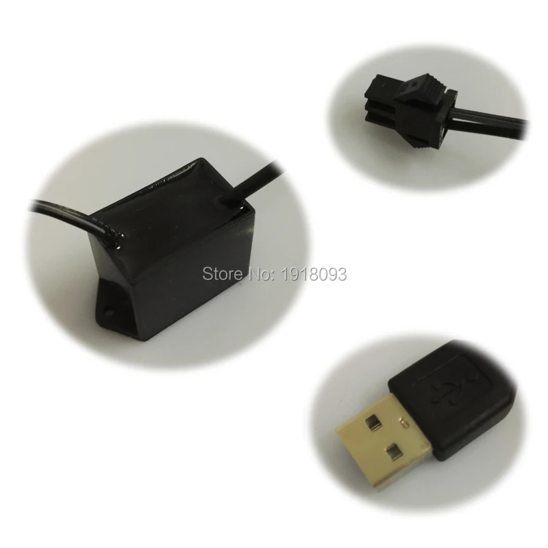 Лидер продаж USB кабеля(5 В), для детей от 1 года до 5 лет метр устойчивый на EL инвертор EL драйвер для загрузки 5 м EL провода Неоновый светодиодный инвертор для освещения для вечерние поставки