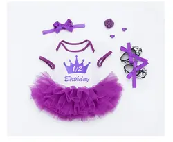 50-57 см DOLLMAI reborn силиконовые младенцы кукла одежда фиолетовый принцессы Пышное Платье из одного предмета детский Комбинезончик для детей