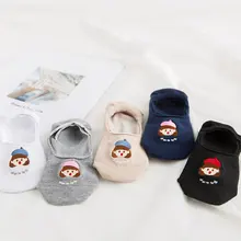 Хлопок Противоскользящие силиконовые женские носки с мелким мысом без шоу носки с низким вырезом свежие женские носки