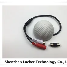 Видеонаблюдения микрофон Гольф Форма аудио подслушивающих устройств Audio Пикап устройства Высокая чувствительность 12 В DC звук Мониторы