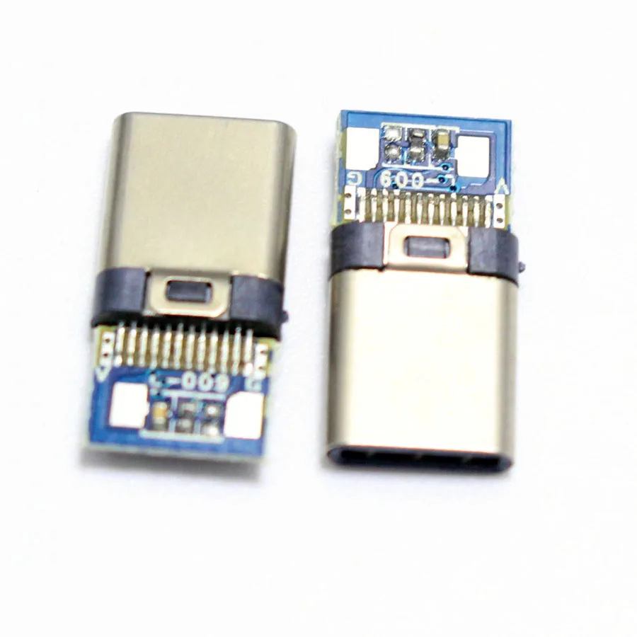 Штекерный разъем USB 3 1 типа C 2 шт. 24 контакта 56K 10 нФ сварочный тип с печатной платой