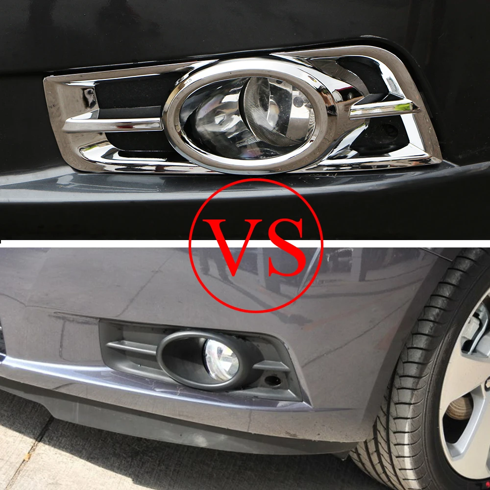 

Jameo Auto Car Chrome Front Fog Lamps Trim Fog Lights Cover for Chevrolet Cruze 2009 - 2015 Car Styling Accessories