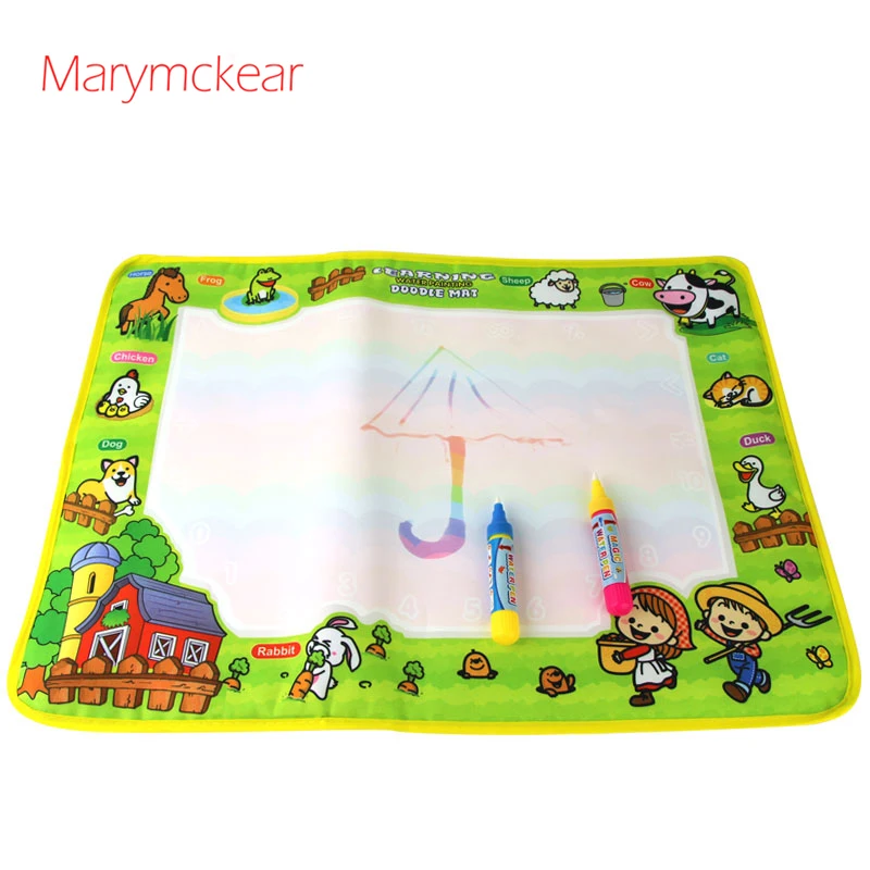 1 шт 50x36 см доска для рисования для детей Scratch Art Magic водный коврик для рисования Doodle игрушка Дети Ремесло акварель с водой Pen