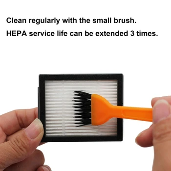

13Pcs/Set Parts For Irobot Roomba I7 I7+/I7 Plus E5 E6 Vacuum Cleaner 1 Pack Multi-Surface Rubber Brushes 3 Pack Hepa Filters