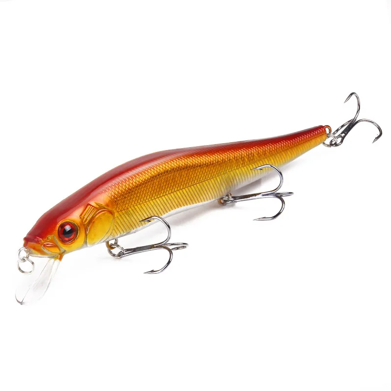 1 PCS/lot 14cm/23g Fishing Lure Minnow Hard Bait With 3 Fishing Hooks Fishing Tackle Lure 3D Eyes Wobblers Jig Fishing Gear - Цвет: 2