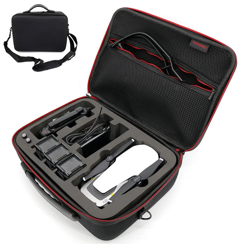Para DJI Mavic Drones bolso de mano llevar funda EVA Hard shellPortable Spark box para Dron DJI y accesorios (4 baterías) bolsas de almacenamiento