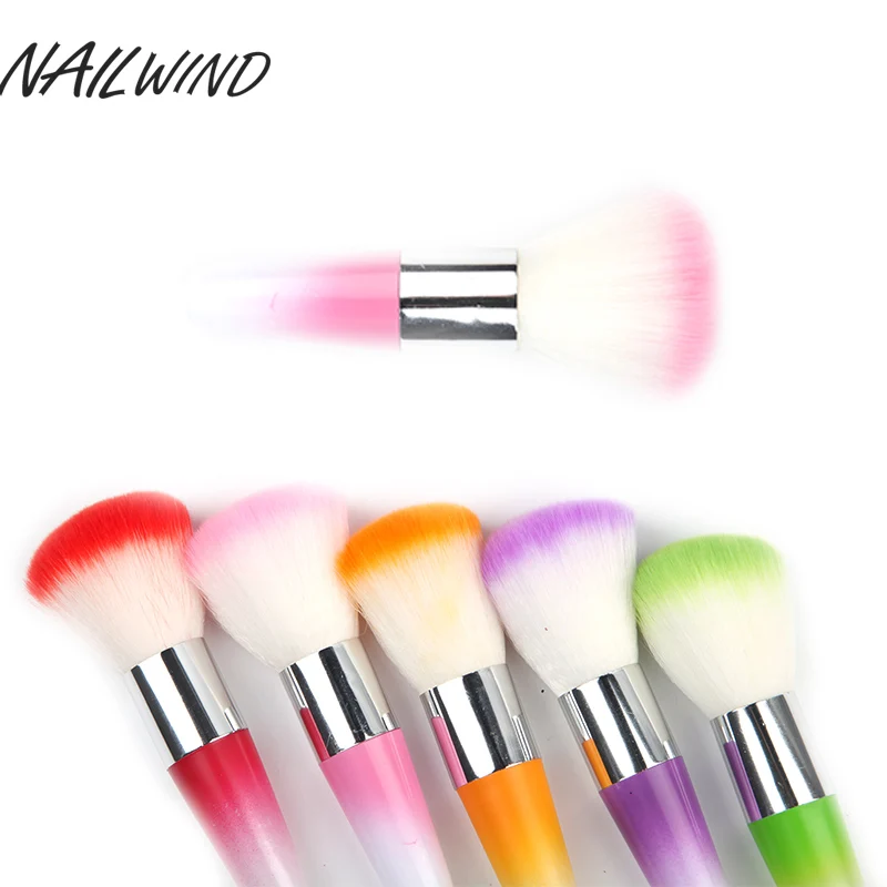 

NAILWIND 5 Colors Nail Brush Tools Soft Cleaner Nail Arts Dust Cleaning Brush for Acrylic and UV Gel Polish Manicure Pedicure