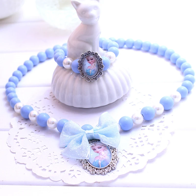 

Children Necklace Necklace Bracelet Pendant Acrylic Set Ice Romance