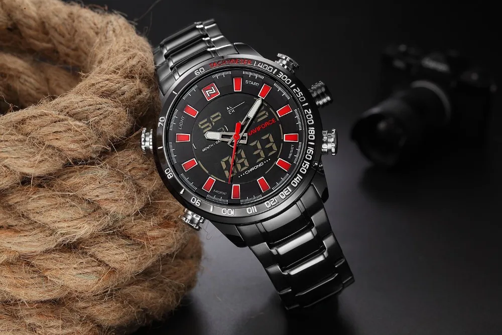 NAVIFORCE кварцевые наручные часы мужские часы лучший бренд класса люкс спортивные военные часы мужские часы из нержавеющей водонепроницаемой relogio masculino