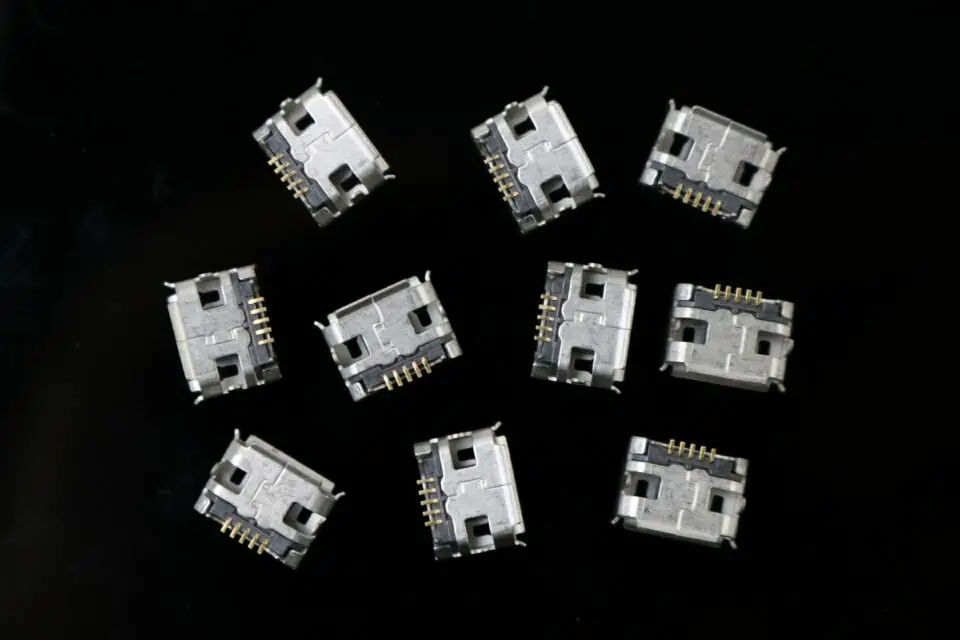 

10pcs/lot Horns lengthening USB socket with long needle length 1.25 5P with horns 4 feet plugged