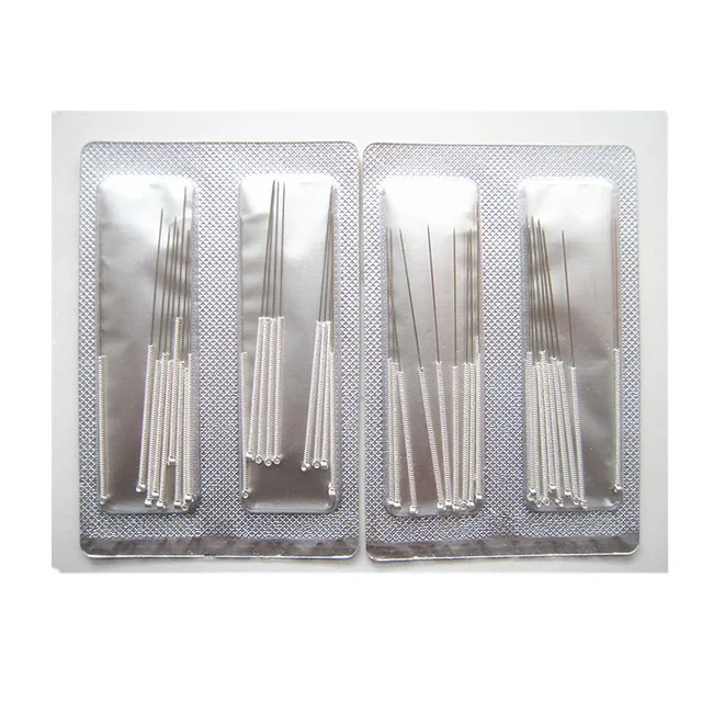 

200 pcs silver surface acupuncture needle huanqiu non-disposable sliver handle acupuncture needle 10 boxes