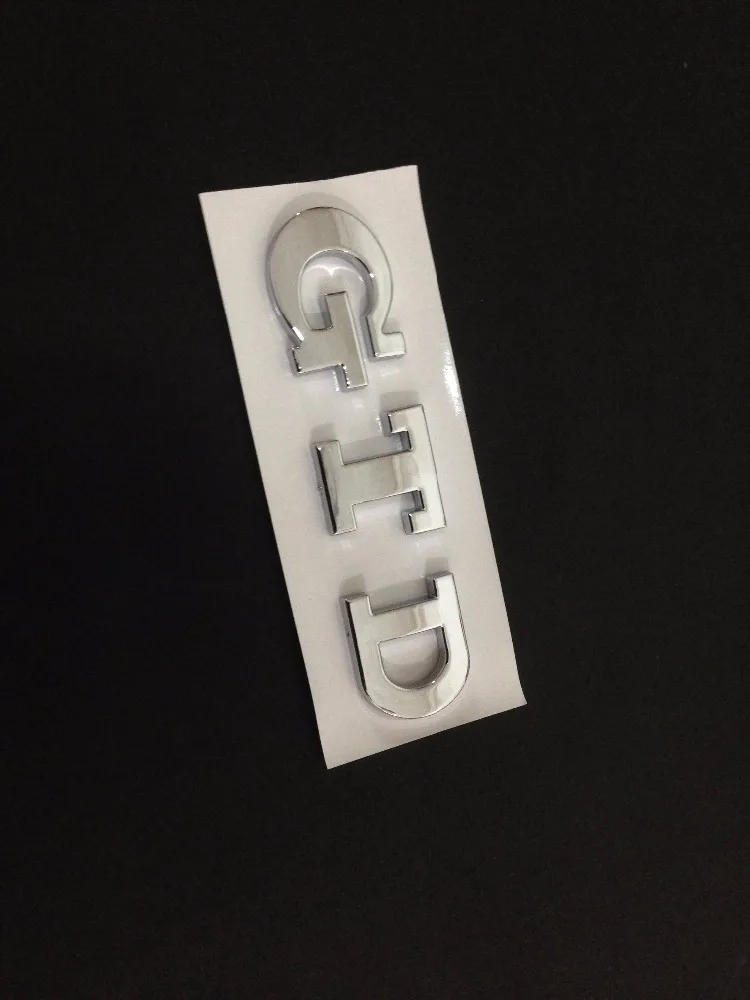 

New chrome GTD Badge Emblem-2pcs