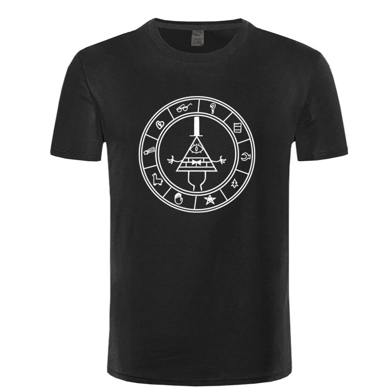 REM Cipher Circle- Gravity Falls T-shirt Top Lycra Cotton Men T Shirt New Men'S Fashion Short-Sleeve Mens Tee |