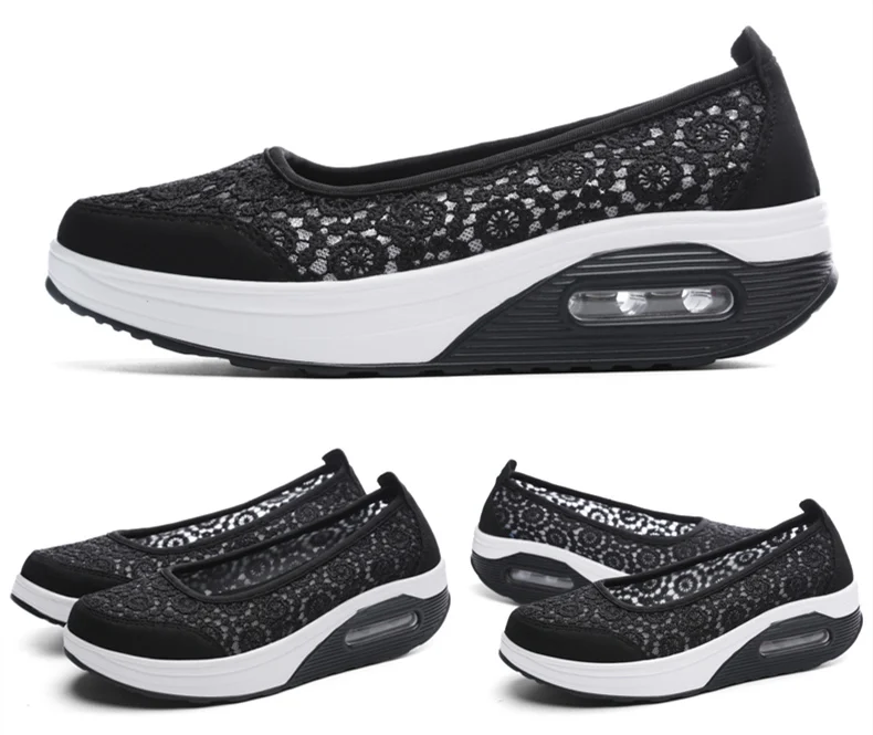 STS Brand Fashion Women Flat Platform Shoes Woman Breathable Mesh Bud silk Casual Shoes Moccasin Zapatos Mujer Ladies Boat Shoes (14)