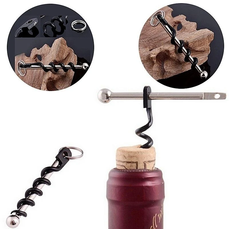 Bottle opener Outdoor Mini EDC Cork Screw Red Wine Bottle Opener