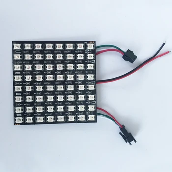 

P10mm 8*8pixels SK6812 led digital flex panel light,size:9cm*9cm,DC5V input