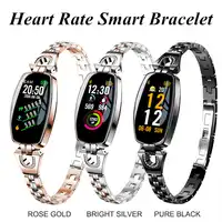ผู้หญิง Smartwatch หรูหราใหม่ H8 อัจฉริยะนาฬิกาข้อมือกันน้ำสมาร์ทนาฬิกาหัวใจ Reat Pedometer สำหรับ iPhone Android