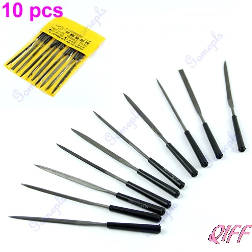 

10pcs Glass Stone Jewelery Diamond Carving Wood Craft Metal Needle Files Set new