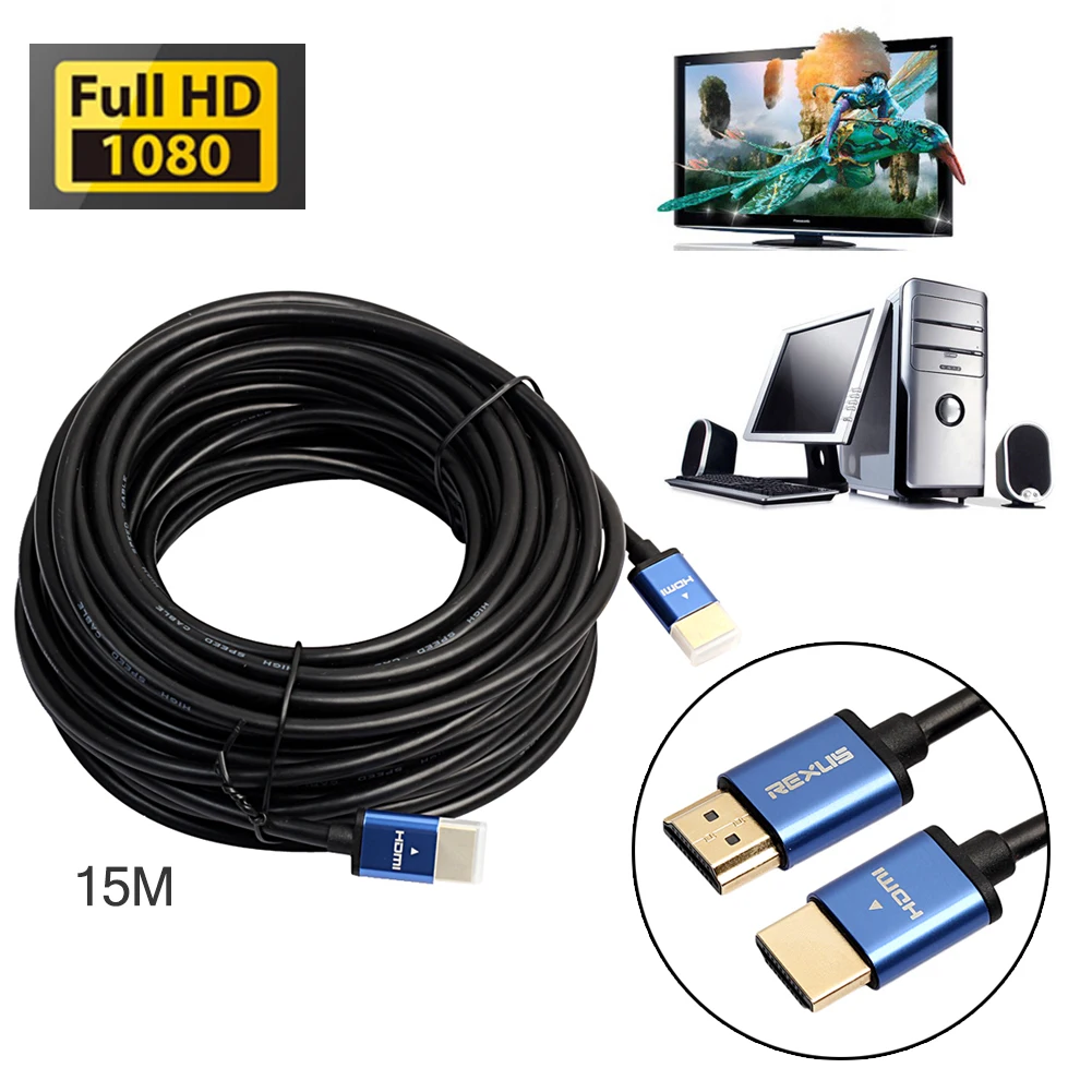 Buy High Speed 1080p Aluminum Cable HDMI Male to HDMI