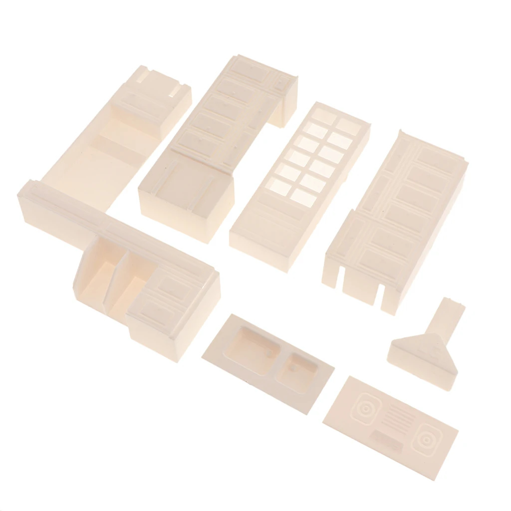  1/25 Scale Kitchen Furniture DIY Decorations Indoor Cupboard Model Architecture Scenery Dioramas Sand Table Building Kits  