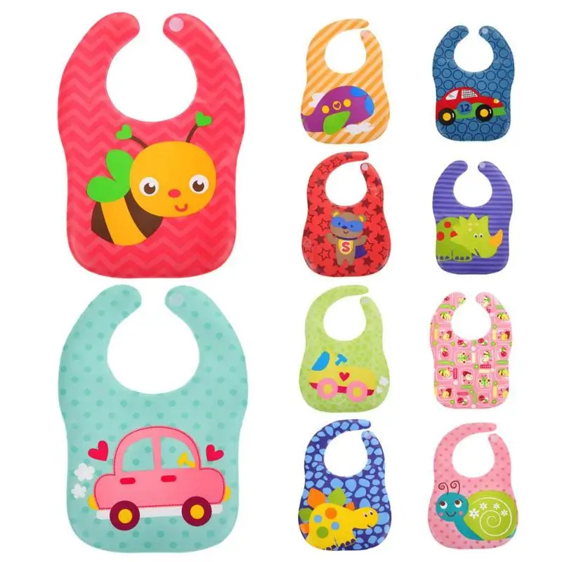 

Waterproof Cartoon Kid Baby Feeding Bibs Children EVA Infant Burp Clothing Eating Towel Apron Cloth Reusable Feeding Accessories