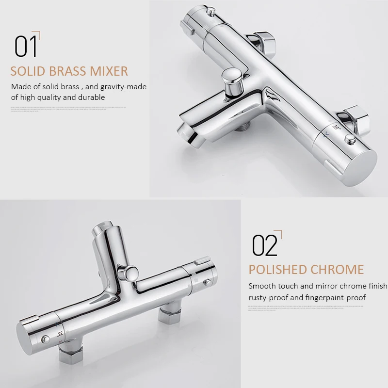 quyanre wanfan frap gappo thermostatic shower mixering valve dual handles thermostatic mixer tap bath shower faucet2