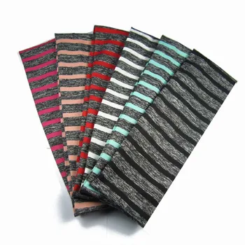 

12PCS/lot women headband stripe elastic headbands Women's fringe Hair Band free shipping