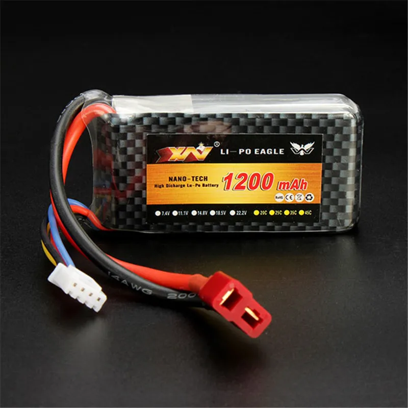 High Quality RC Battery 11.1V 1200mAh 25C 3S 11.1Volt RC LiPo Li Poly