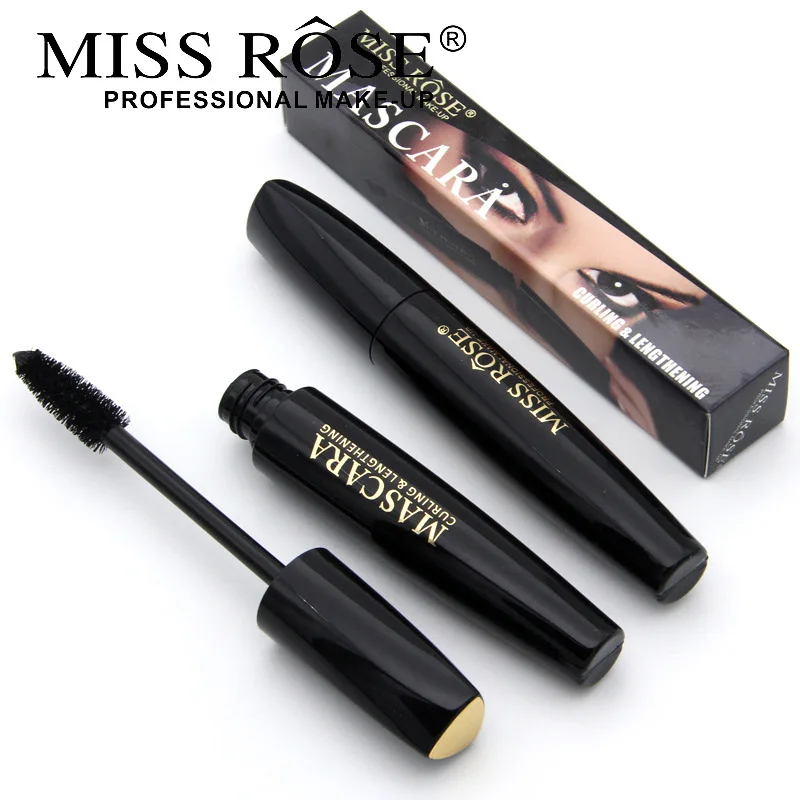 MISS ROSE 3D волокна тушь для ресниц Длинные черные ресницы наращивание