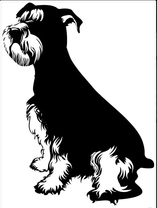 New-2015-Schnauzer-Wall-Sticker-Vinyl-Wall-Art-Sticker-Decal-Living-Room-Home-Decoration-Size-45