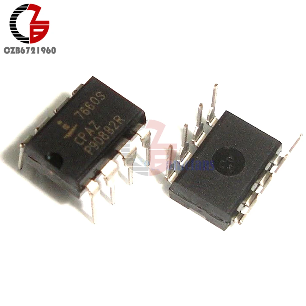50PCS ICL7660SCPAZ DIP-8 ICL7660 INTERSIL CMOS Voltage Converters IC 