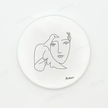 Современные абстрактные женские фигурки Пикассо с художественным принтом керамические накладки черно-белые в скандинавском стиле креативная чашка для кофе кухонный дополнительный коврик