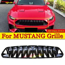 Fits For Ford Mustang grill grille ABS glossy black 1:1 Replacement For Mustang Front Bumper Kidney Racing Grills Front Mesh 18+ Fits For Ford Mustang grill grille ABS glossy black 1:1 Replacement For Mustang Front Bumper Kidney Racing Grills Front Mesh 18+