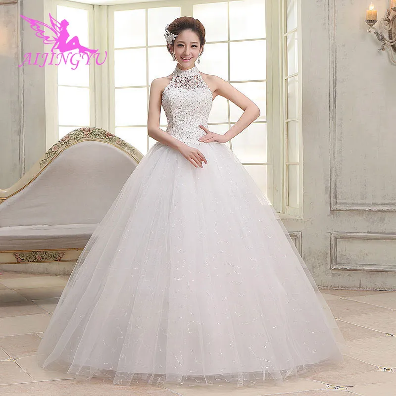 

AIJINGYU 2018 wholesale free shipping hot selling cheap ball gown lace up back formal bride dresses wedding dress WU271