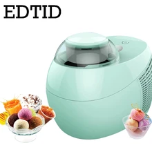 EDTID Полностью Автоматическая DIY машина для мороженого 500 мл интеллектуальная самохолодная машина для мороженого замороженные фрукты десерт морозильная камера США ЕС